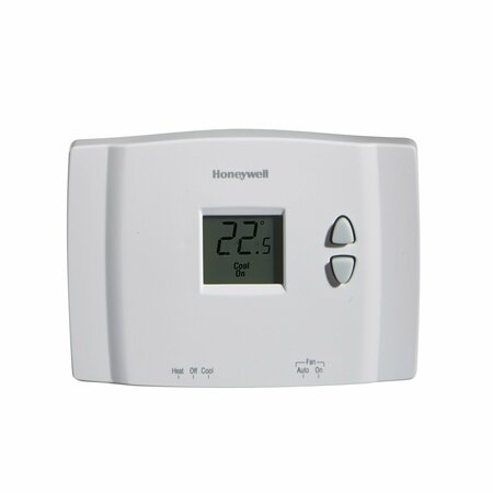 AMERICAN IMAGINATIONS Rectangle White Digital Thermostat Plastic AI-37319